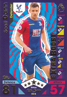 Scott Dann Crystal Palace 2016/17 Topps Match Attax Extra Update Card #UC8